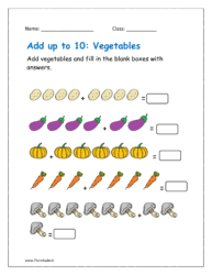 Add up to 10 objects worksheets