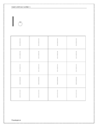 Number tracing worksheet 