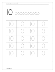 Count and trace number 10