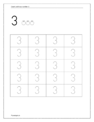 Count and trace number 3 (Trace number 1 to 10)