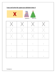 Letter tracing worksheets X