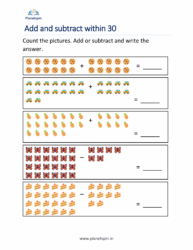 Adding and subtracting within 30