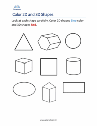 Color 2d and 3d shapes