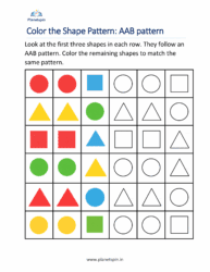 Color the shape that comes next