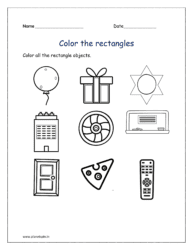 Rectangle: Coloring all the rectangle shapes