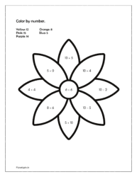 Coloring by number (color by numbers printable)