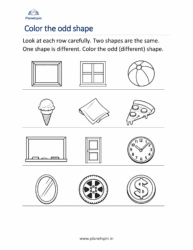 Color the odd shape