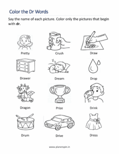 Color pictures begin with Dr blends