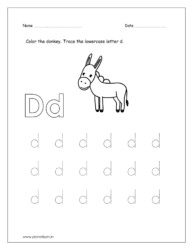 Color the donkey 