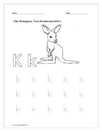 Color the kangaroo