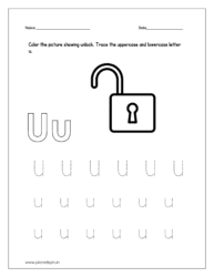 Color the picture showing unlock 