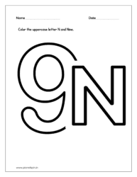 Color the number Nine