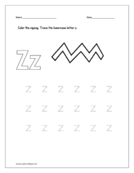 Color the zigzag 