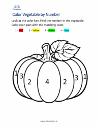 Coloring vegetables by number