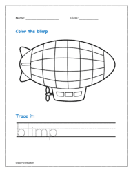Blimp is a kind of non-rigid airship that has an extended, cigar-shaped body that is filled with heated air or helium, or any other gas lighter than air.