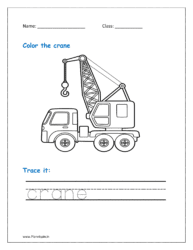 An example of heavy machinery employed in a variety of industries, including manufacturing, transportation, construction, and logistics, is the crane. (coloring page vehicles)