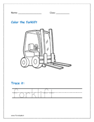 Forklift is a special industrial vehicle used for lifting and transferring big goods. It is sometimes referred to as a lift truck or fork truck.