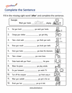 Fill in the missing word after to complete the sentence