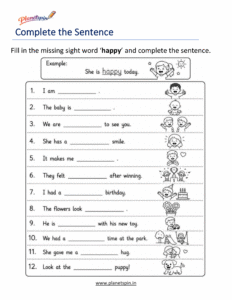 Fill in the missing word happy to complete the sentence
