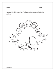 Connect the dots from 1 to 29. Discover the animal and color it.