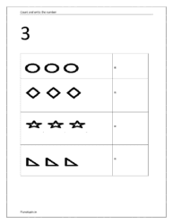 Count and write the number 3