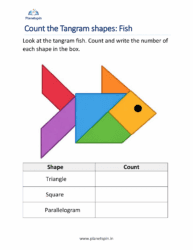 Count the tangram shapes
