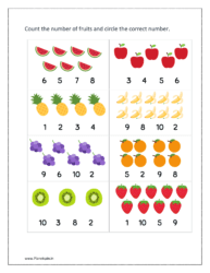 Fruits: Count the number of fruits 