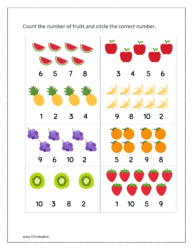 Fruits: Count the number of fruits