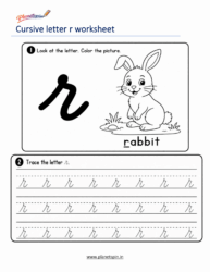 Free printable cursive r worksheet