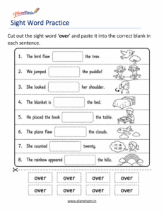 over cut paste printable worksheet