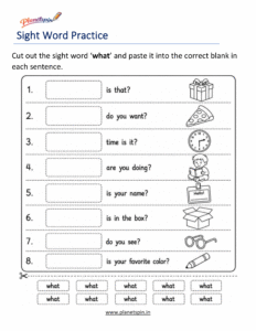 what cut paste printable worksheet