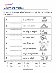  when cut paste printable worksheet