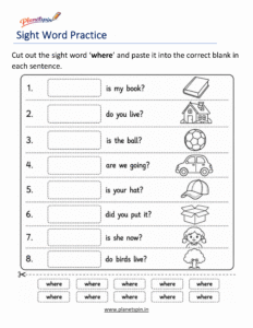where cut paste printable worksheet