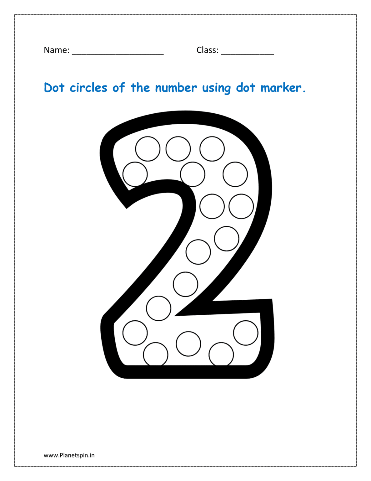 Matching numbers to number words worksheets | Planetspin.in