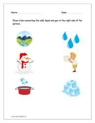 Draw a line connecting the solid, liquid and gas to the right side of the picture