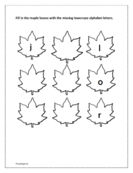 missing lowercase letters worksheets j to r