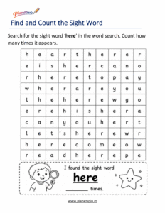 Build the word here with letters worksheet