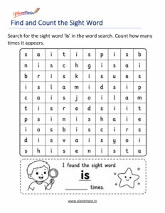 Build the word is with letters worksheet