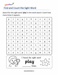 Build the word play with letters worksheet
