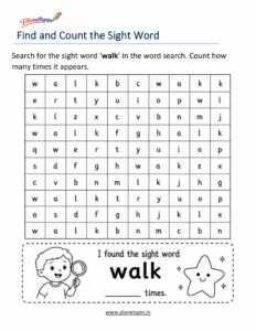 Build the word walk with letters worksheet