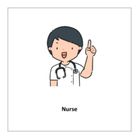 Flashcards of community helpers: Nurse