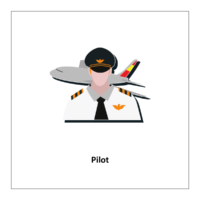 Flashcards of community helpers: Pilot