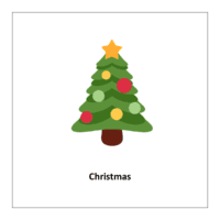 Holidays Flashcard of Christmas