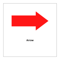 Flash card of shape Arrow (Shapes flashcards pdf)