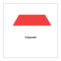 Flash card of shape Trapezoid