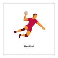 Handball (sports flashcards printable pdf)
