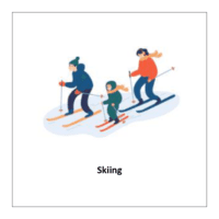 Skiing (sports flashcards printable pdf)
