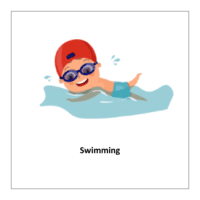 flashcard of Swimming