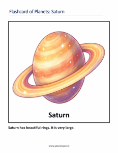 Flashcard of Saturn