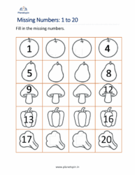 free printable missing numbers 1 to 20
